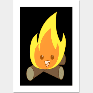 kawaii campfire Posters and Art